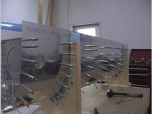 Putting the ribs in the right fuel tank.