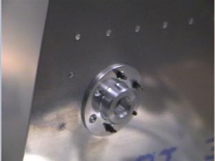 Bottom view of the drain valve.