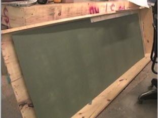 Large top skin after priming.