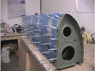 Clecoed the splice to the leading edge.