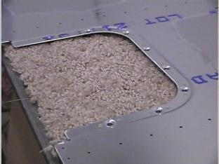 Showing the dimples on the front of the skins.