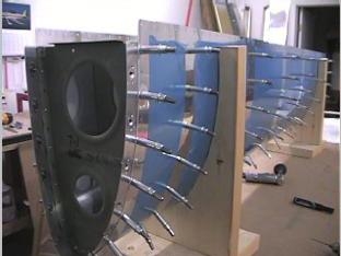 The finished splice plate mounted to the leading edge.