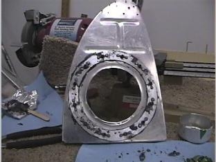 Pro sealed and rivited the stifner ring to the end rib.