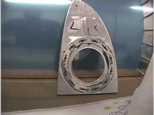 Showing the ring stifner on the end rib.