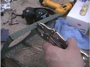 Dimpling the ribs for the leading edge.