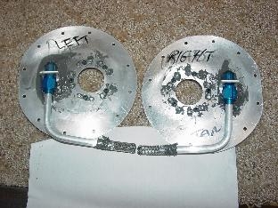 Here are the two endplates with the fuel pickup tubes.