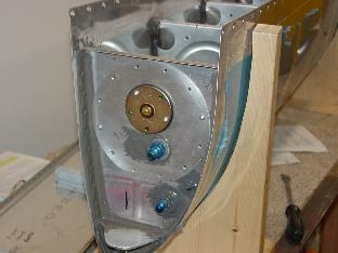 Here is the outside plate bolted to the fuel tank.