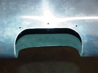 Here are the locating holes for the lense on the top of the wing.