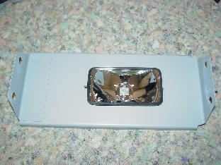 Here I have fit the reflector into the mounting bracket.