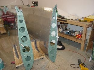 Here are the two wings sitting in the cradle.
