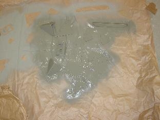 Here are the small pieces after priming.