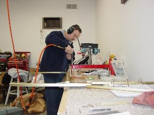 Here I am riviting the side plates on.