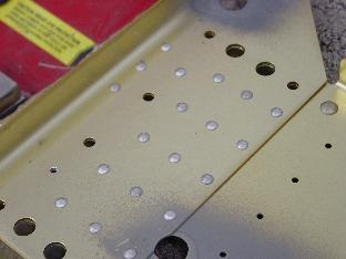 This shows the finished side plate rivited on.