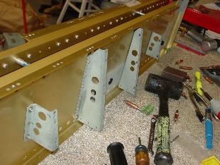 Here they are mounted to the center section.