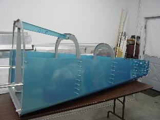 Here is a side view of the parts clecoed together.