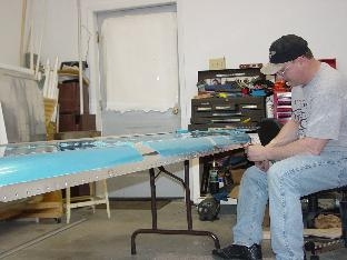 Dimpling all the holes I could reach with the hand dimpler.