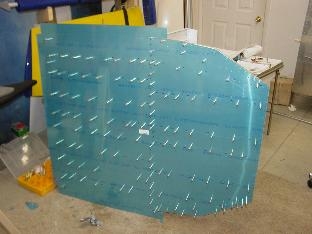 Drilled out all the center section holes to the ribs.