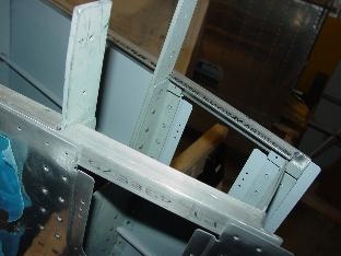 Here is where I notched the longeron in the tail section.