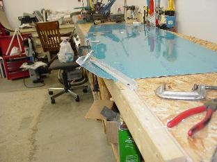 Here is the side skin on the work bench.