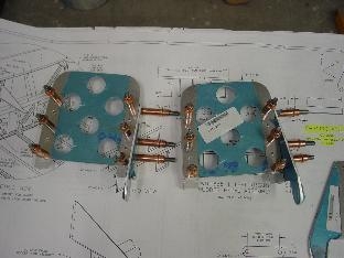 here are two of the rudder pedals clecoed together.