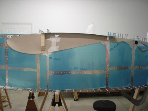 Here is a cardboard cut out of the wing and flap.