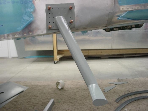 Here is the other step primed and mounted.