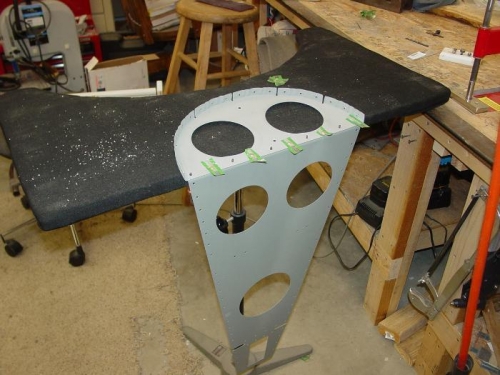 the rear deck and bulkhead mated together.