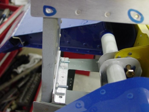 Here is the middle of the vertical stabelizer bolted to the rear fuselage.