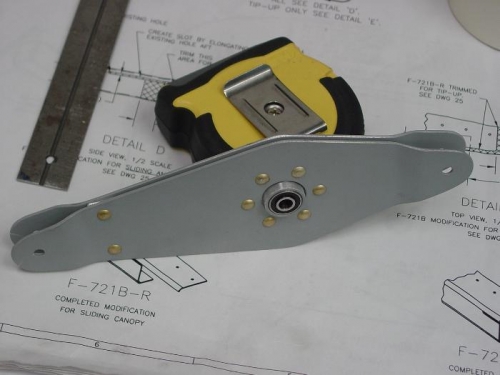 Rivited the parts together.