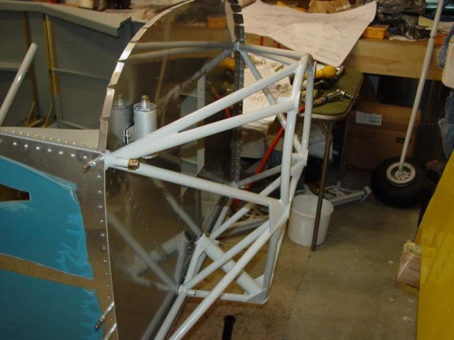 Here is the motor mount bolted to the firewall.