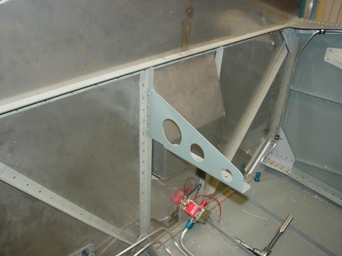 I rivited the rudder bracket on.