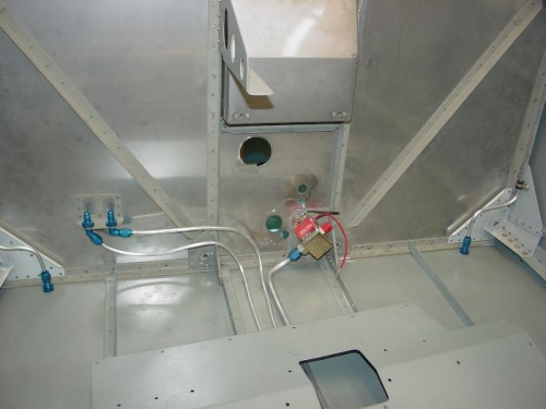 Here you can see the aft side of the firewall.