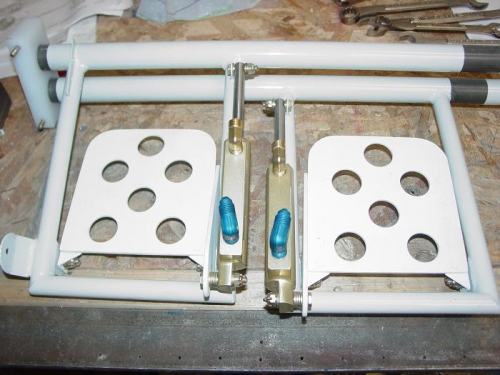 Here are the fittings in the left side.