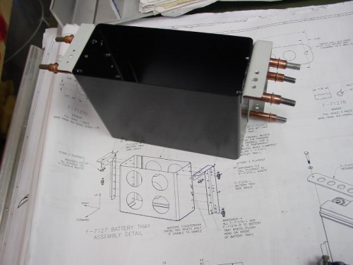 Here I have drilled the braceing to the battery box.