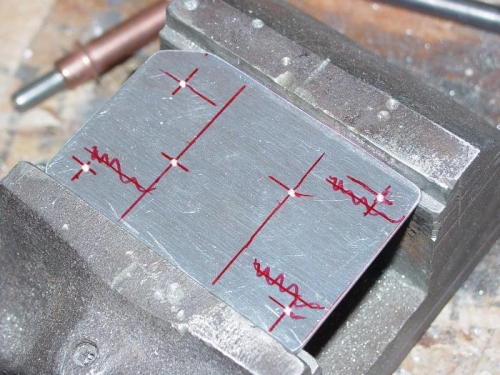 Here I have layed out the doubler plate.