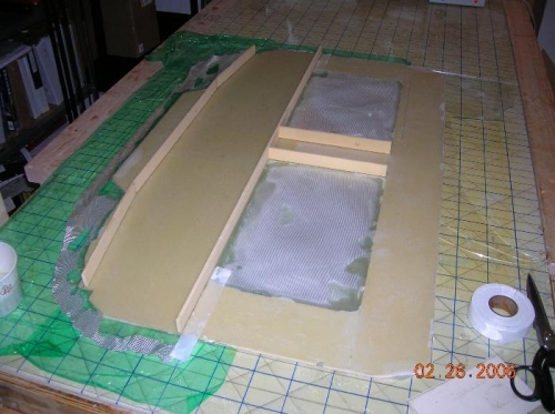 Instrument PNL Front, Stiffeners Installed