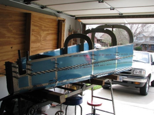 Beginning to look like a fuselage.  Pretty cool!