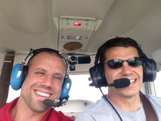 Flying with Ryan on July 4th.