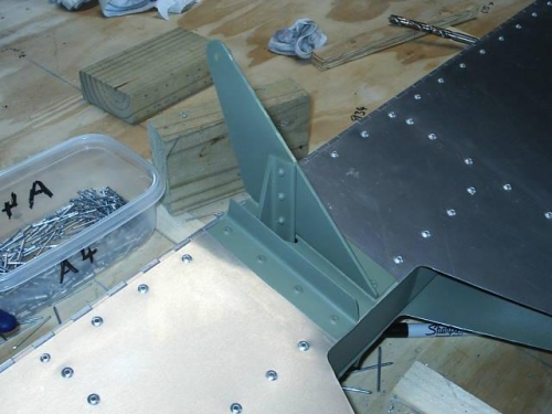 The upper horn assembly still missing it's back strap.