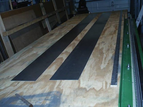 Two perfectly Olfa-sheared spar webs