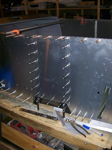 Passenger side drilled out to proper size