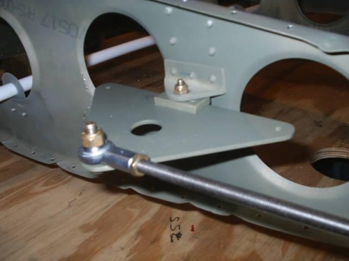 Bottom of the right bellcrank assembly