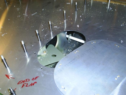 Left bellcrank access door