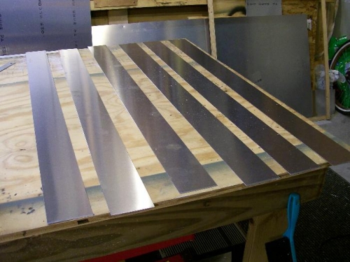 Part blanks ready to be bent