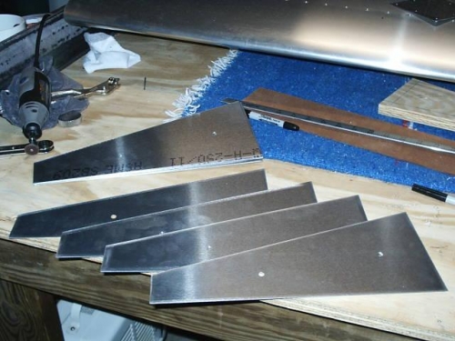 Flap rib blanks ready for bending