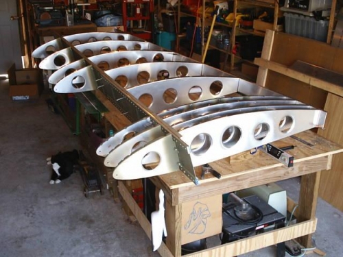 Right wing skeleton pilot-drilled