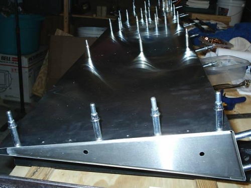 Close-up of trial assembly