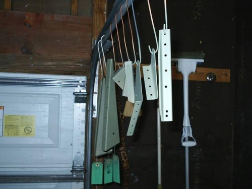 Parts dis assembled, protection applied and drying on the rack