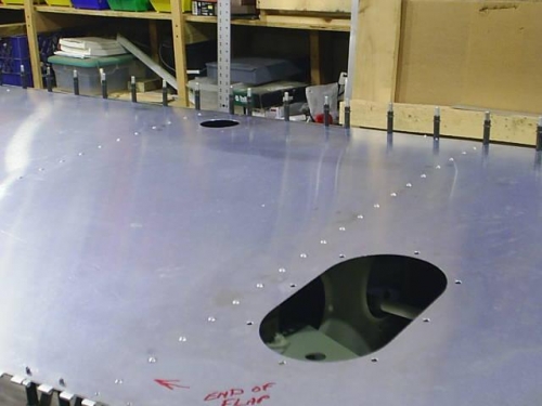 Left bellcrank door and LRI cutout