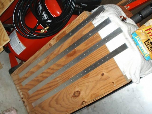 Polished center spar caps ready for corrosion protection